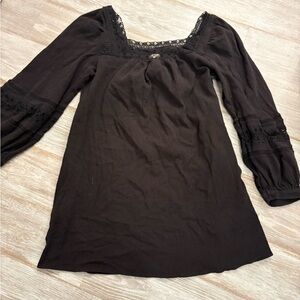 Universal Thread Black Long Sleeve Dress